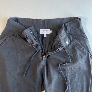 Frame Gray Straight Leg Pants 100%Cotton Size Small⭐️